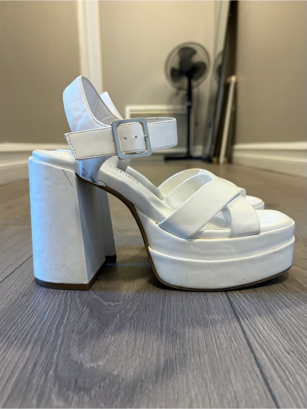 White Platform Heels